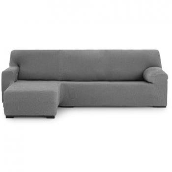 Funda Chaise Longue Brazo Corto Izquierdo Bielástica Thor Gris Oscuro 110 x 110 x 310 cm