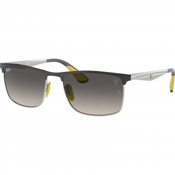 Ray-Ban RB3726M F08711 Unisex Squadrata Grigio Sunglasses Silver Size 57