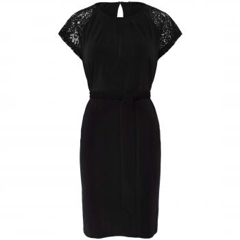 Vero Moda NOS VMALBERTA SS Lace Dress Noos, Vestido para Mujer, Negro Black, 44