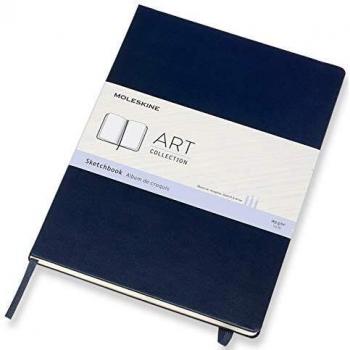Cuaderno de Bocetos Moleskine A4 Cubierta Dura Azul Zafiro