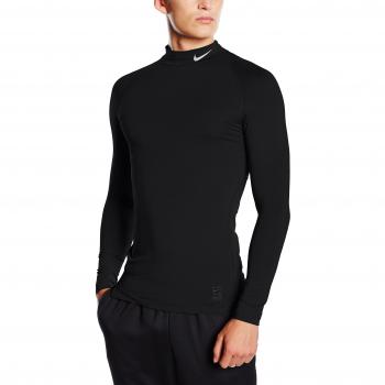 Nike Langarmshirt Cool Comp Mk Camiseta, Hombre, Negro / Gris / Blanco, XL