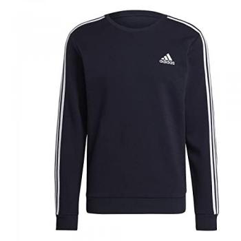Sudadera adidas Essentials Fleece 3 Franjas Hombre Legend Ink/Blanco Tamaño L