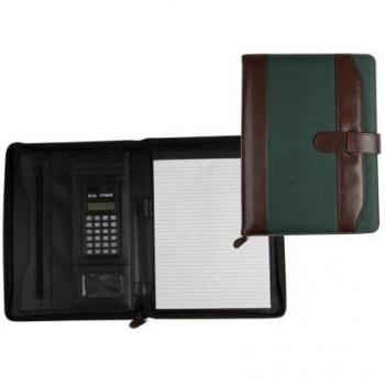 CSP 35-857-MV - Carpeta portafolios, color marrón y verde