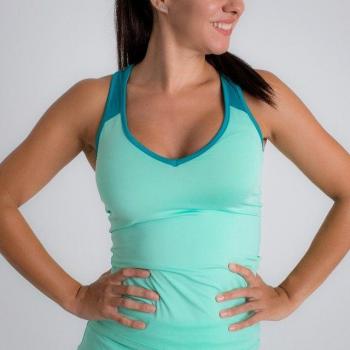 Camiseta de tirantes BB Sky Mint para mujer, ideal para pádel y tenis