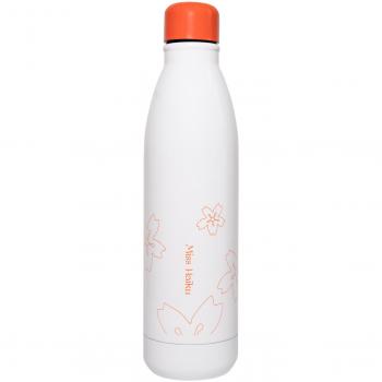 Botella Metálica Premium Miss Haiku 8,5x8,5x23 Grupo Erik Editores Blanco