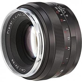 Zeiss Classic Planar ZE T 1.4/50 Standard Camera Lens for Canon EF-Mount SLR/DSLR Cameras, Black