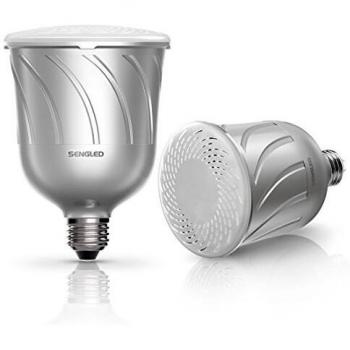 Sengled Lámpara de Pulso con Altavoz Integrado E27, 8 W, Plateado, 14 x 9.8 x 9.8 cm, 2