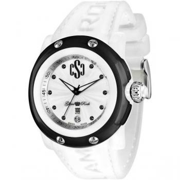 Reloj Mujer Glam Rock GR62009 - Diámetro de 46 mm, diseño elegante y moderno, resistente al agua, con correa de acero inoxidable y mecanismo de cuarzo