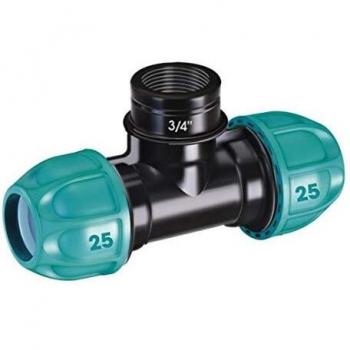 Conector en T 3/4 con rosca hembra 25 mm Claber