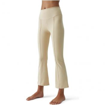 Mallas de mujer Jin Flare Born Living Yoga - Larga, color blanco crema, talla XS