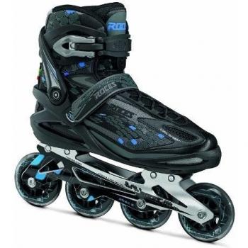 Roces Equalizer - Patines en línea para hombre, color negro / azul, talla 45