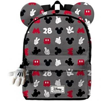 Karactermania Mickey Mouse Grey Mochila HS FAN 2.0, Gris (Grey