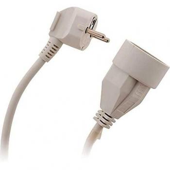 Prolongador Eléctrico 16A 2P+T 5m Blanco HO5VV-F 3G1,5mm²