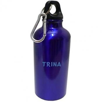 Personalizada Botella cantimplora con mosquetón con Trina