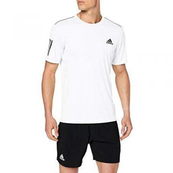 adidas Club 3STR tee Camiseta de Manga Corta, Hombre, Blanco, M