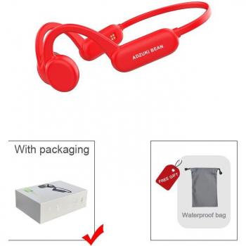 Auriculares TWS de Conducción Ósea Impermeables IPX8 con Micrófono y Memoria de 8G, Inalámbricos por Bluetooth para Natación y Deporte