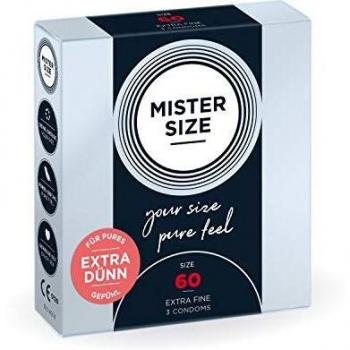 MISTER SIZE 60 (3 PACK) - CONDONES NATURALES