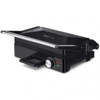 Ufesa BB7640 Teide Plancha de Asar Eléctrica 1600W con Placas Antiadherentes, 27x17cm, Negro
