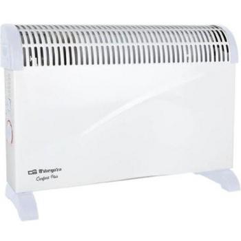 Orbegozo CVT 3400 Convector, Termostato Regulable, Función Turbo, Protección contra Sobrecalentamiento, Asas de Transporte, 2000 W, Blanco