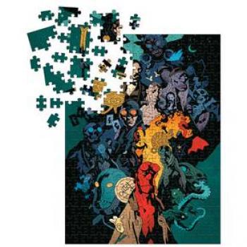 Reloj Horse Cranberry de Dark Horse Comics (3009-503) y Puzzle de 1000 Piezas Hellboy: Su Vida y Tiempos