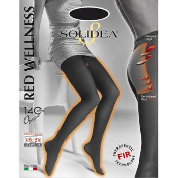 Medias Solidea Red Wellness 140 Den Opaque Compresión 18-21 mmHg 3 ml