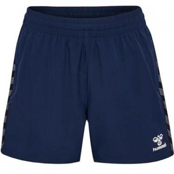 Hummel Pantalones Cortos Authentic Woven para Mujer, Color Marino, Talla Small