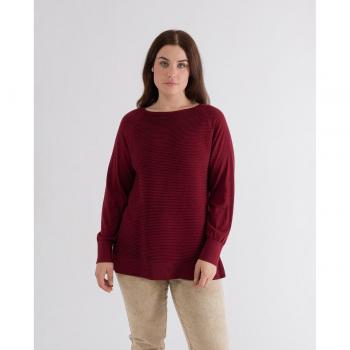 October - Jersey de mujer ottoman con aberturas laterales