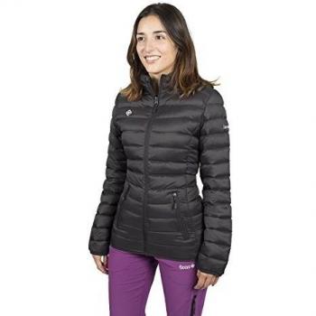 Izas Kara Chaqueta De Fibra, Mujer, Negro/Negro, XXL