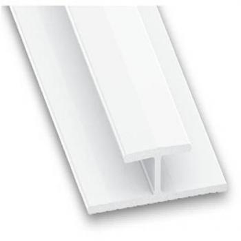 Perfil de unión H 3,5 mm PVC blanco 2m