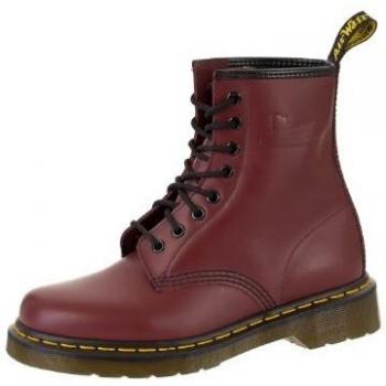 Burgundy Leather Lace-Up Dr. Martens 1460 Men's Boots