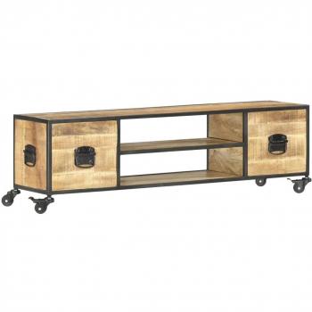 vidaXL TV Cabinet 130x30x39 cm Solid Mango Wood