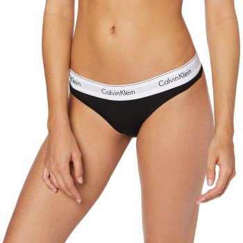 Calvin Klein Women's Modern Cotton-Thong, Black