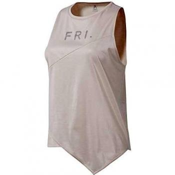 Reebok Y Graphic Tank Camiseta Sin Mangas, Mujer, Buff, 2XS