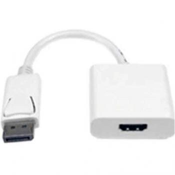 Microconnect DPHDMI3W Adaptador de Cable de Vídeo 0,15 m DisplayPort a HDMI Color Blanco