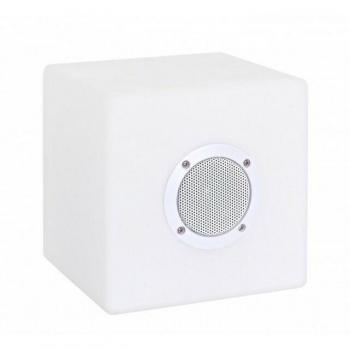 Lámpara LED Cubo Bluetooth con Altavoz y Control Remoto 20x20cm