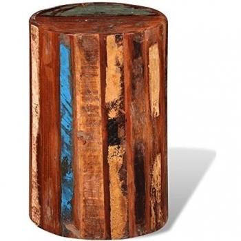 vidaXL Stool Solid Reclaimed Wood