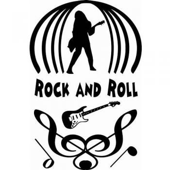 Treble Cleff - Rock And Roll - Vinilo de pared