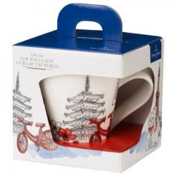 Villeroy & Boch Cities of the World Taza de café Tokio, 300 ml, Altura: 11 cm, Porcelana Premium, Blanco/Colorido
