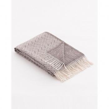 Manta plaid Clowy taupe 130x170 cm