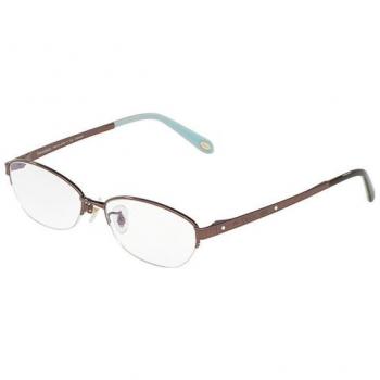 Tiffany & Co. TF1120BD Asian Fit Women's Prescription Eyeglasses - Brown Titanium Round Frame