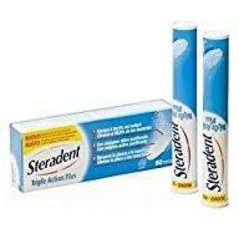 STERADENT TRIPLE ACTION PLUS 60 COMP
