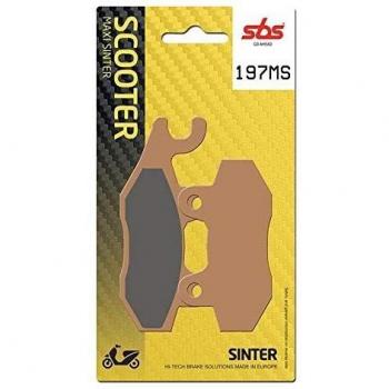 Pastillas de Freno Sinterizadas SBS 197MS para Scooter, Hi-tech, Unisex-Adulto, Tamaño Único