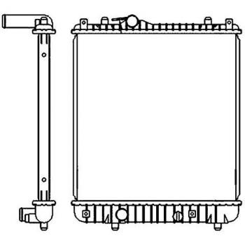 Radiador de refrigeración del motor MAHLE ORIGINAL CR 837 000S para OPEL Agila A
