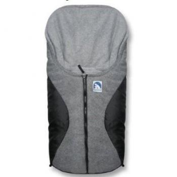 Saco cubrepies para carrito de bebé y portabebés Oso Polar Negro