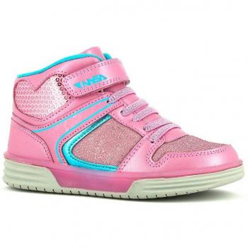 Zapatilla Deportiva Alta Pablosky N10370 Rosa Niña con cierre adherente
