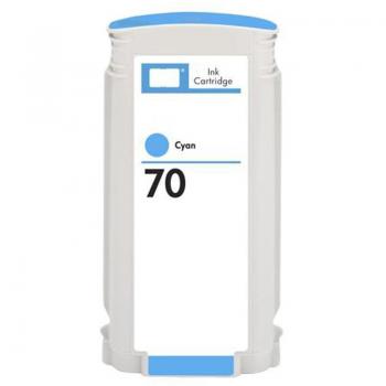 Reemplazo Compatible HP 70 Cyan Cartucho de Tinta Pigmentada - C9452A