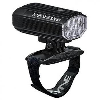 Lezyne Lite Drive 1200+ Rechargeable Front LED Helmet Light - Black, Waterproof IPX7