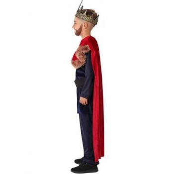 Disfraz de Rey Medieval Rojo Infantil