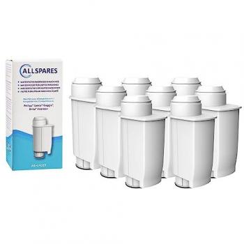 Filtro de agua AllSpares (8 unidades) compatible con cafeteras Philips/Saeco y Brita Intenza+