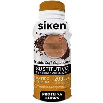 Siken - Batido Sustitutivo de una Comida sabor Café Cappuccino, con Vitaminas y Minerales, Listo para Tomar, Ideal para Llevar - 325 ml